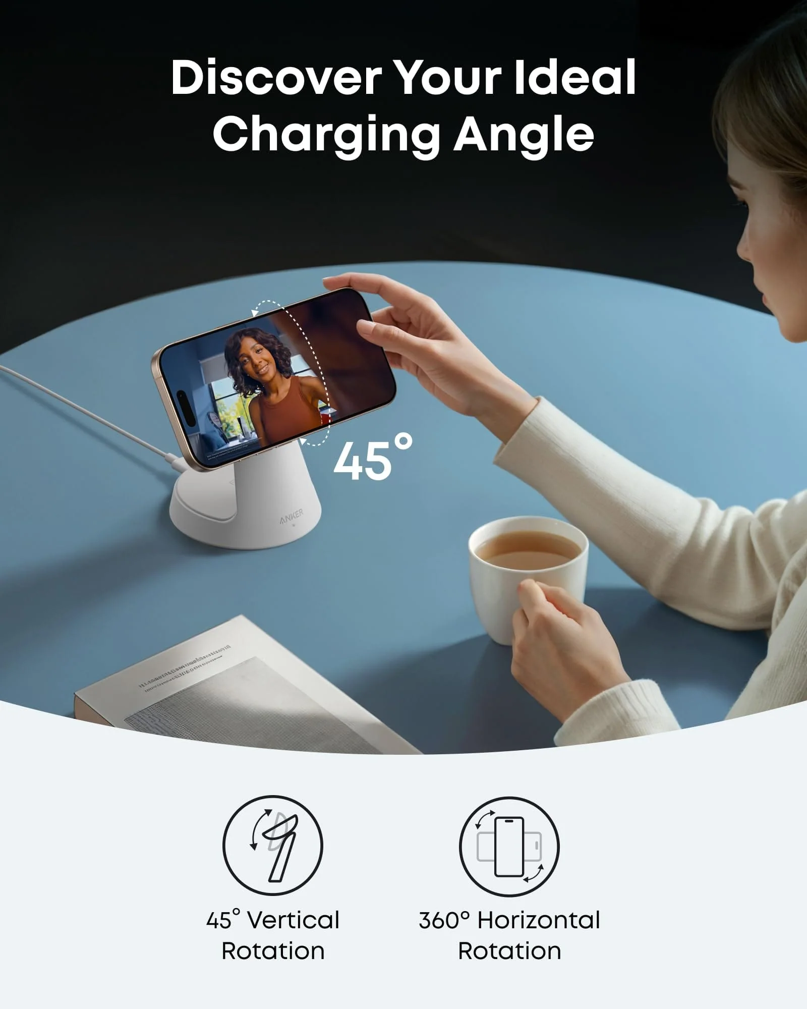 Anker MagGo Wireless Charging Station (3-in-1, Dock Stand) - Image 14