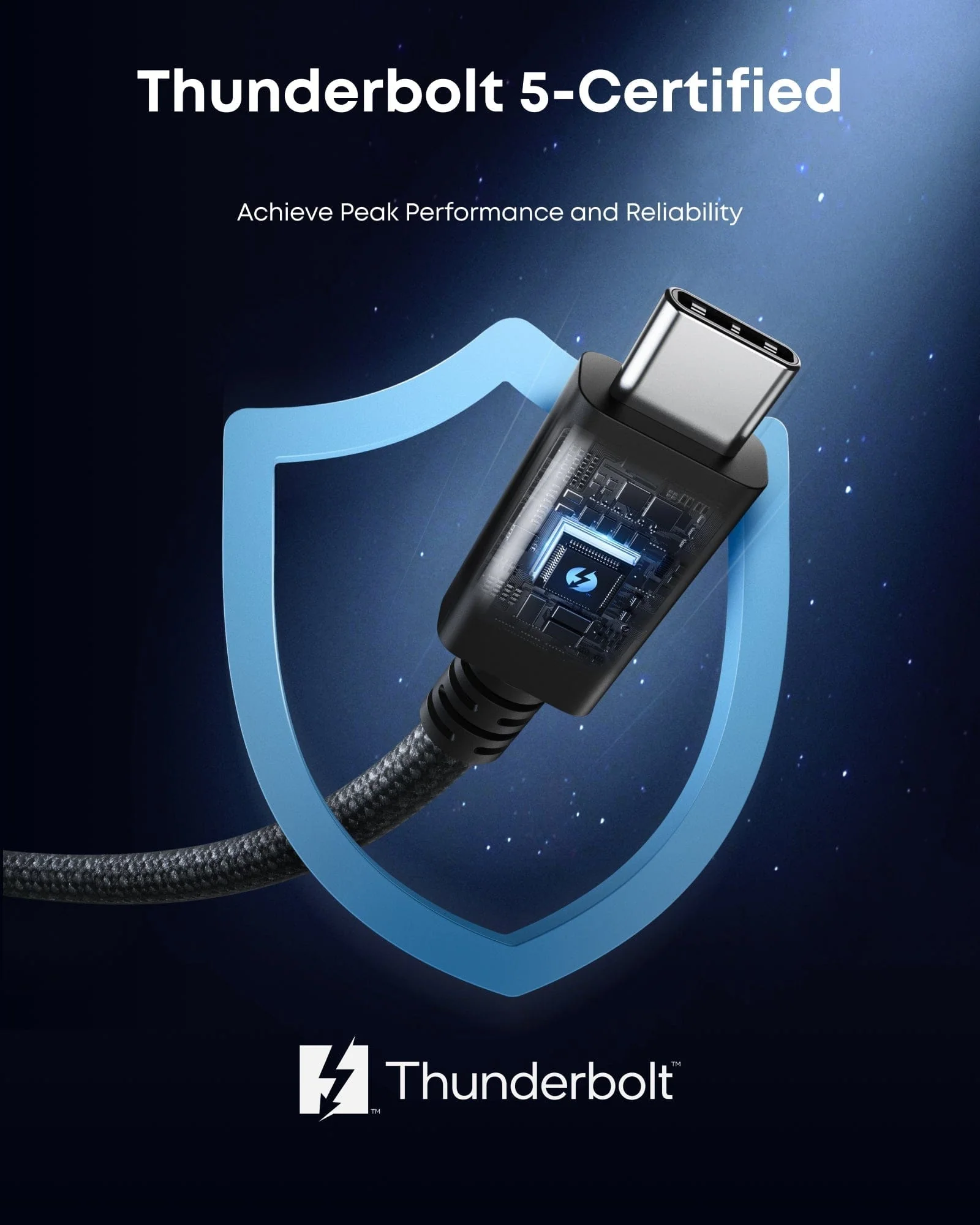 Anker Prime Thunderbolt 5 Cable (3.3 ft, 80Gbps, 240W) - Image 6
