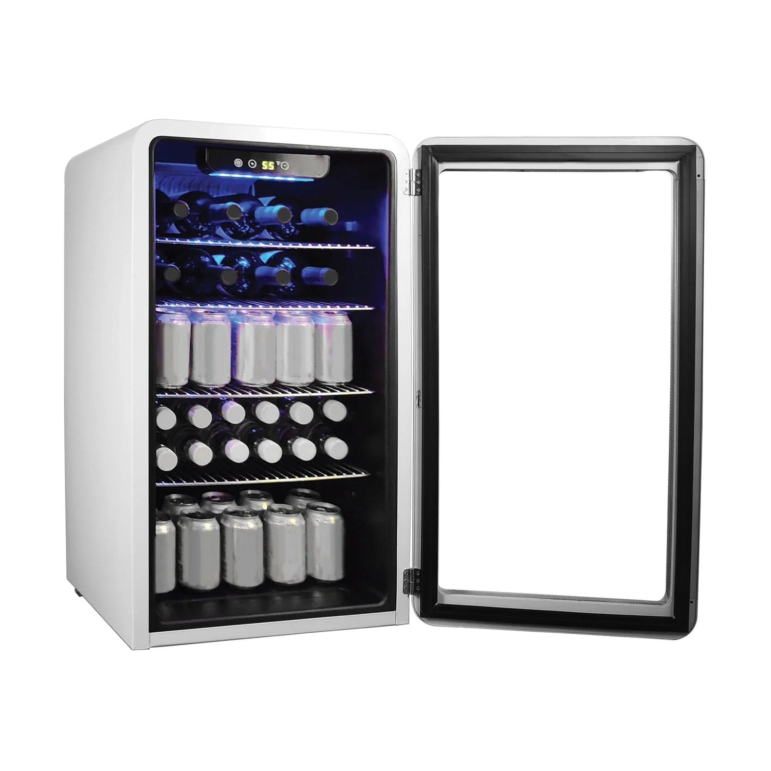 Magic Chef 3.4-Cu. Ft. Retro Beverage Cooler, White - Image 3