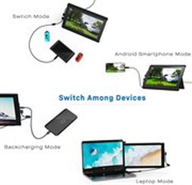 Mobile Pixels Trio Portable Monitor for Laptops, 12.5'' Full HD IPS Screens, USB C/USB A Dual or Triple Displays, Windows/OS/Android/Nintendo Switch (One Monitor Only) - Certified Refurbished - Image 5
