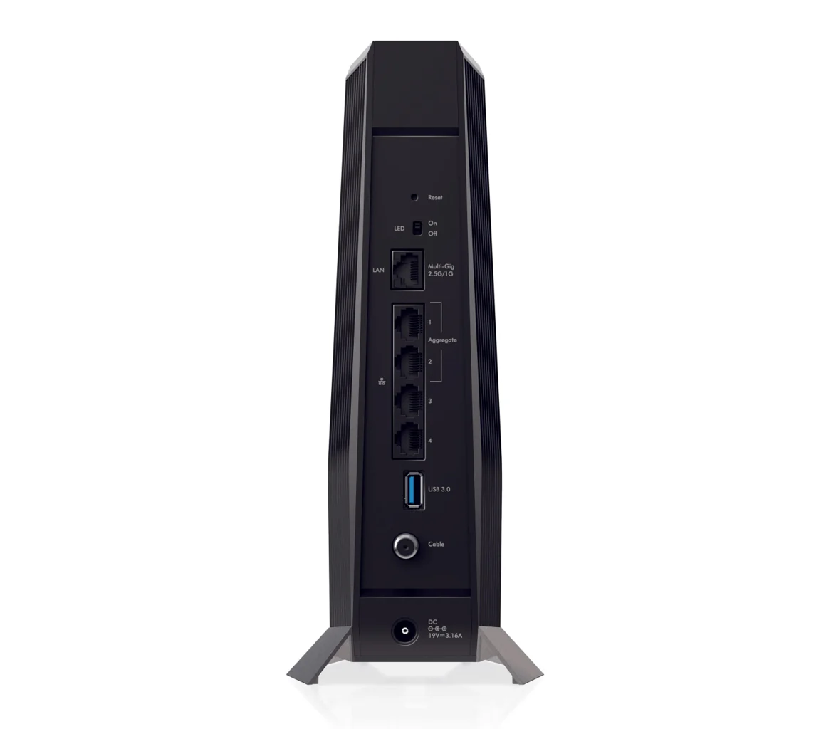 Netgear Nighthawk CAX80 AX8 8-Stream DOCSIS 3.1 Cable Modem Router, WiFi 6, Up to 6Gbps Speed, Black - Image 3