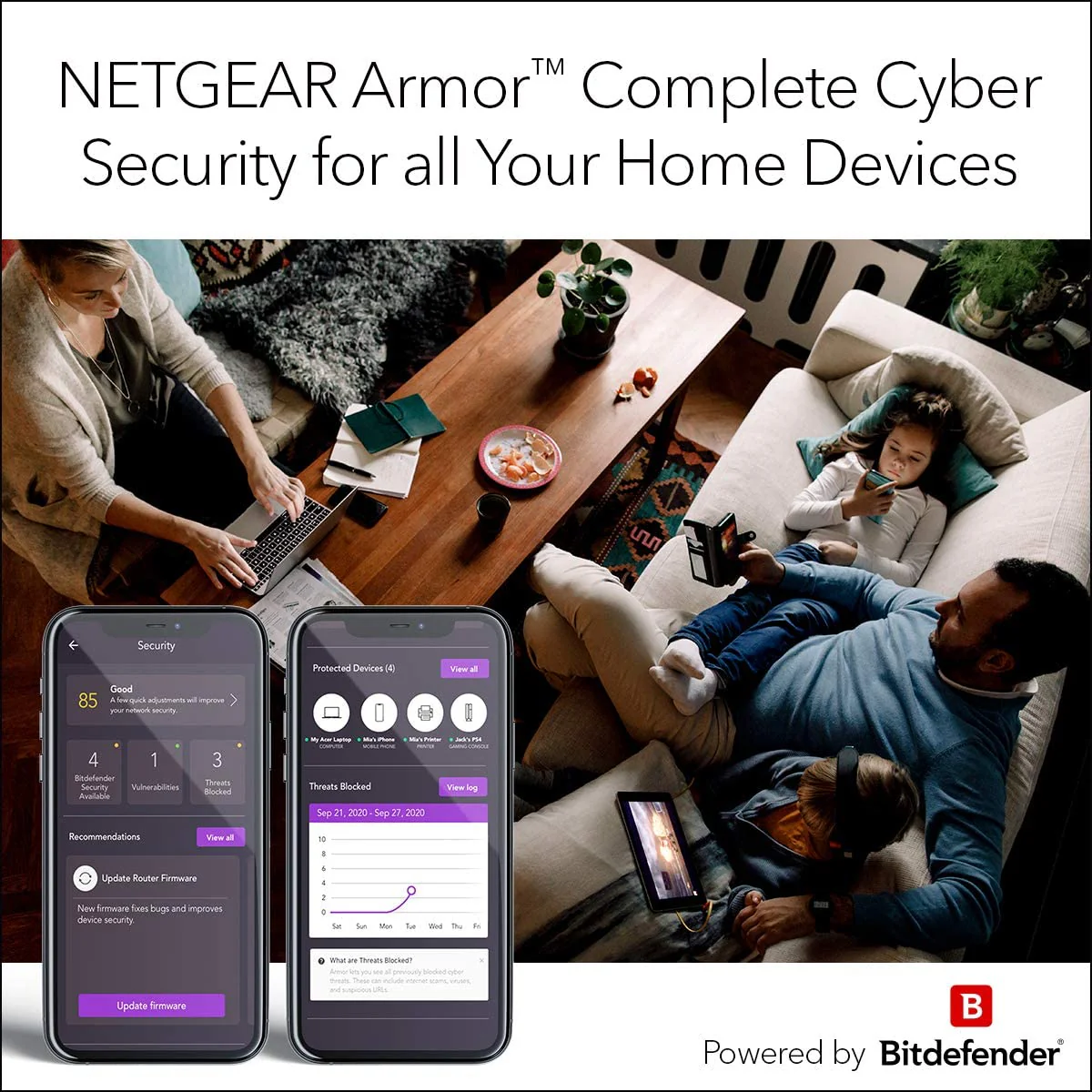 Netgear RAX50 Nighthawk AX6/6-Stream AX5400 WiFi 6 Router - Certified Refurbished - Image 8