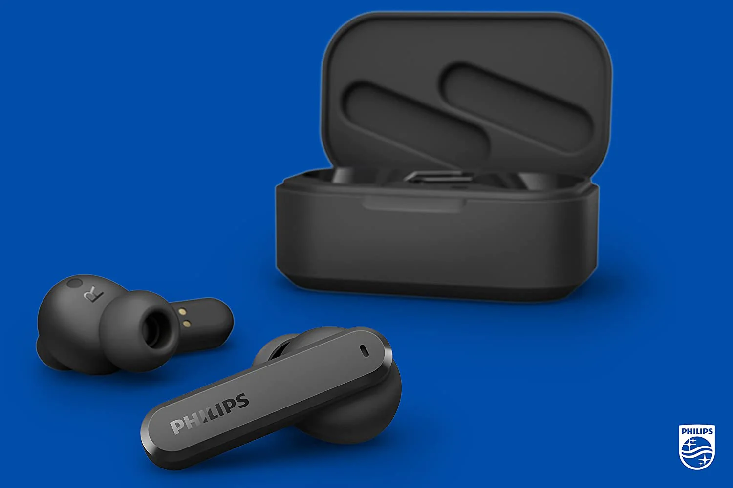 Philips True Wireless Headphones with Charging Case, Black - Image 7