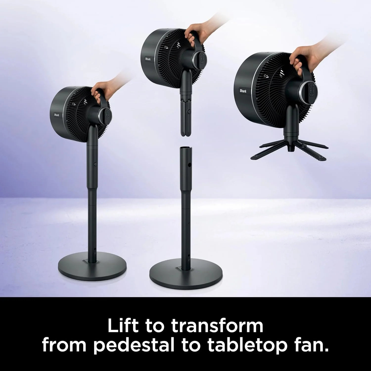 Shark FlexBreeze Indoor & Outdoor Fan with Pedestal & Tabletop, Portable, Remote, Quiet, Corded & Cordless, White - Open Box - Image 3