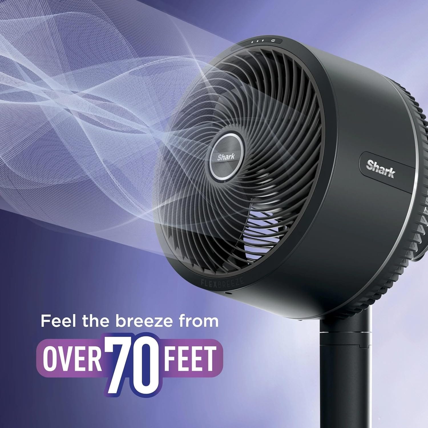 Shark FlexBreeze Indoor & Outdoor Fan with Pedestal & Tabletop, Portable, Remote, Quiet, Corded & Cordless, White - Open Box - Image 4
