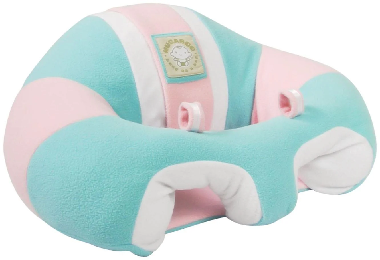 Hugaboo Infant Sitting Chair, Portable, Washable Baby Floor Seat, Cotton Candy - Image 6