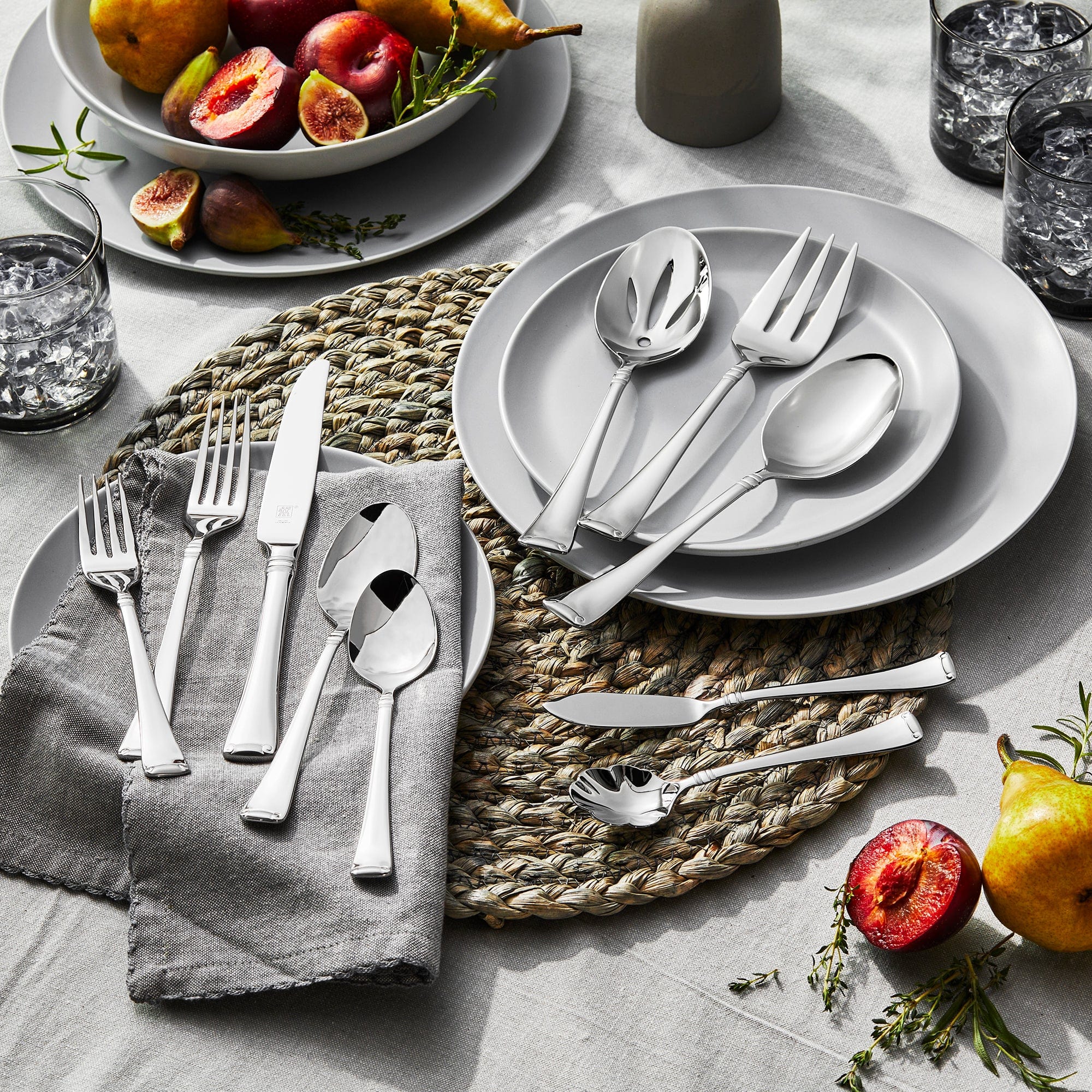 Zwilling Angelico Flatware Set, 45-Piece, Silver - Image 3