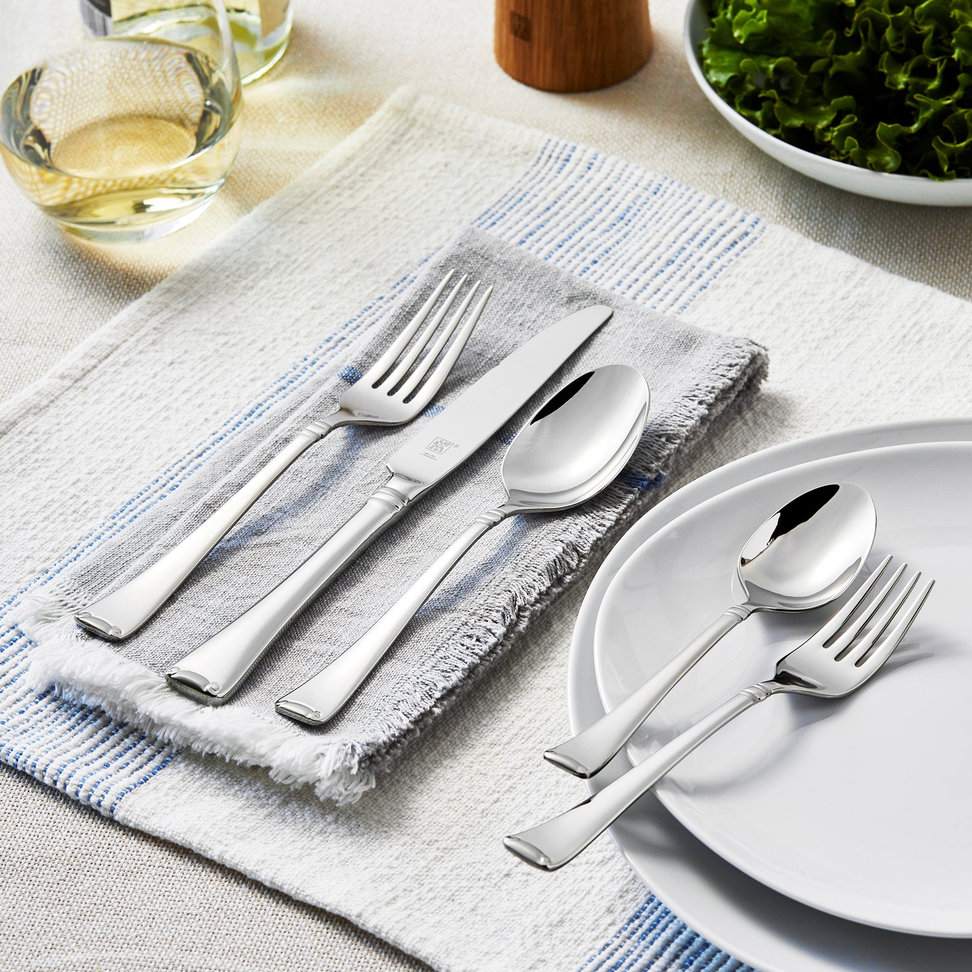 Zwilling Angelico Flatware Set, 45-Piece, Silver - Image 6