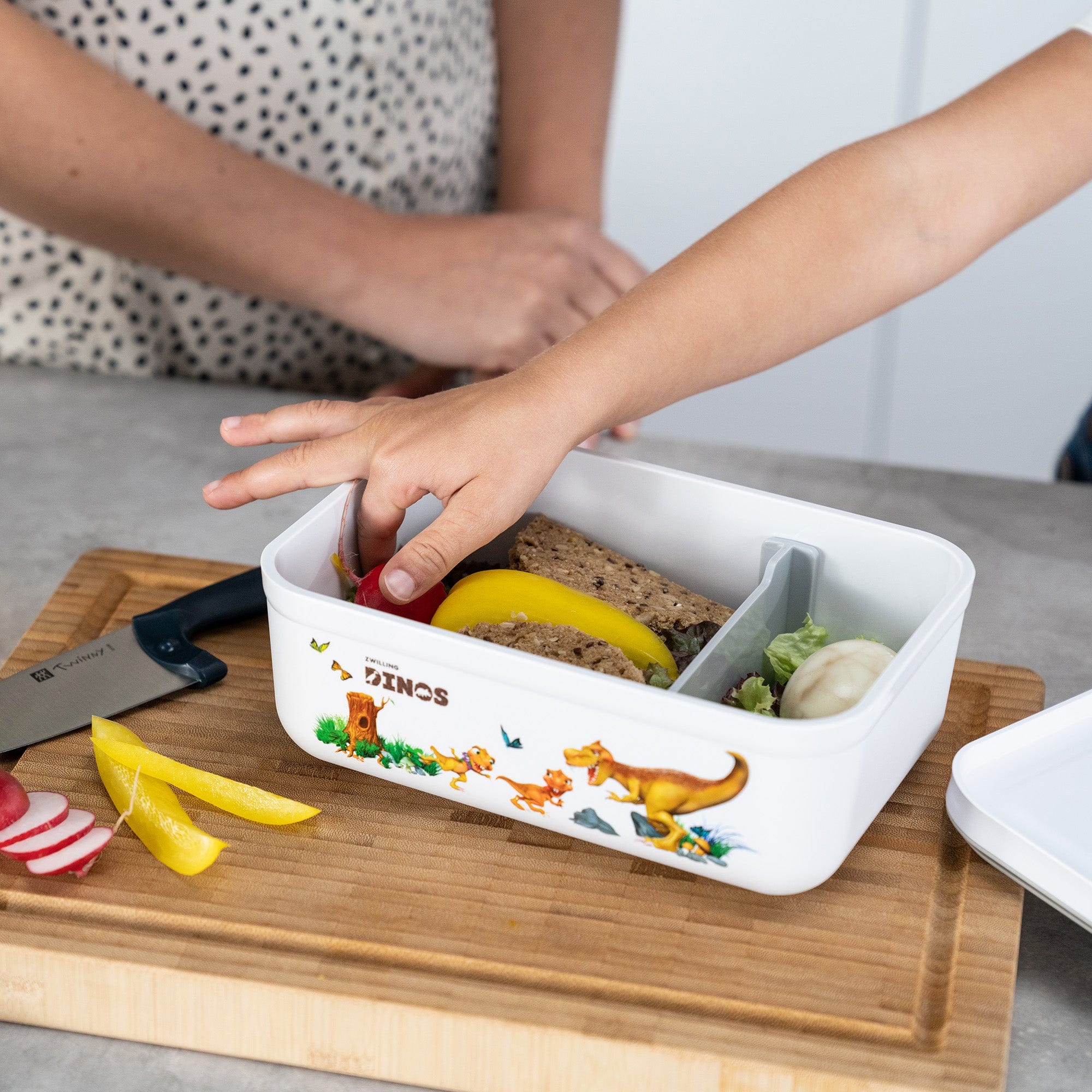 Zwilling Fresh & Save Dinos Plastic Lunch Box, Airtight Food Storage Container, Meal Prep Container, BPA-Free - Large - Image 4