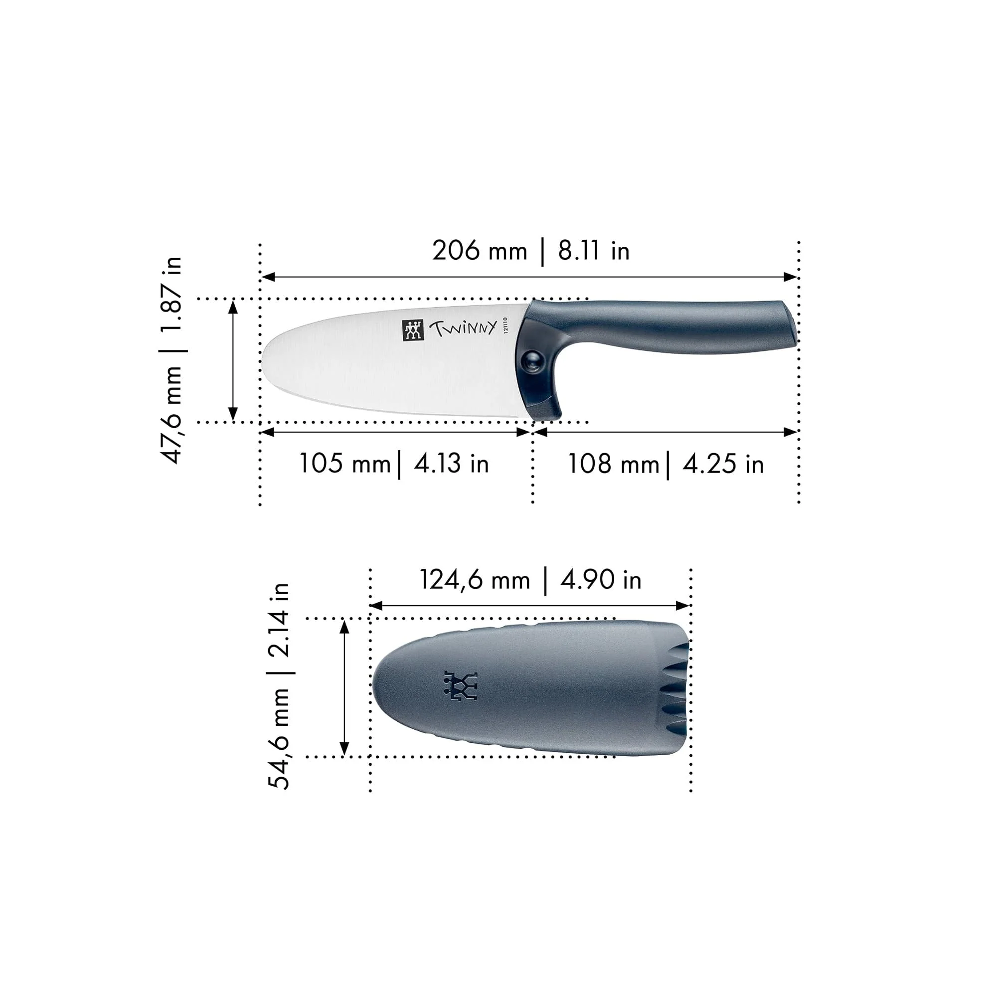 Zwilling Twinny Kids Chefs Knife - Blue - Image 5